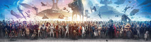 Personaje Star Wars 5120x1440 din joc