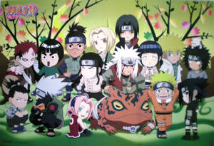 Fond de ecran Personajele mini Naruto coperta anime — Naruto estetic Fundal
