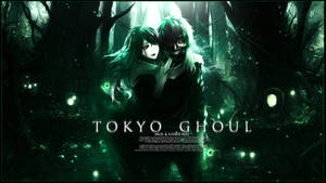 Fond de ecran cu personajele Tokyo Ghoul Ken și Touka — Samurai japonez Fundal