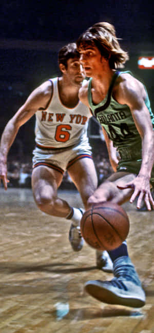 Pete Maravich Atlanta Hawks Mike Riordan New York Knicks — iPhone 16e Fundal