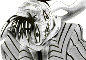 Pfp Soul Eater Asura — Anime Alb Negru Fundal