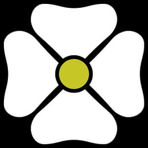 Pictogramă simplificată cu floare