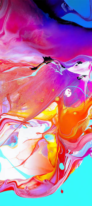 Pictură abstractă colorată Samsung A51 — Artă abstractă Fundal