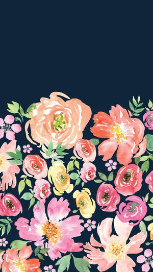 Pictură Florală Flori Iphone — Floral iPhone Fundal