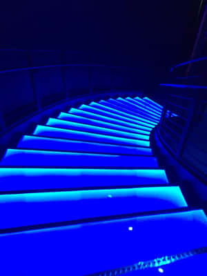 Imagini estetice neon albastru — Albastru neon estetic Fundal