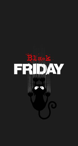 Black Friday cat wallpaper — Neutru Fundal