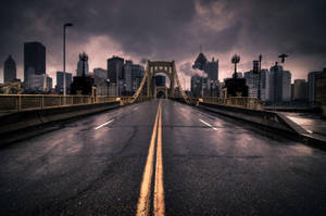 Pittsburgh Oraș Înnorat — Oraș întunecat Fundal