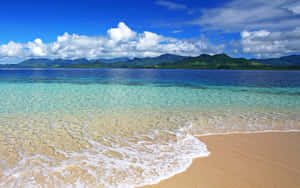 Plaja Senina din Fiji în Timpul Apusului — 2560x1600 Fundal