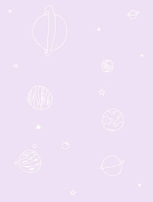 Planetă Pastel Mov Tumblr — Mov pastel violet Fundal