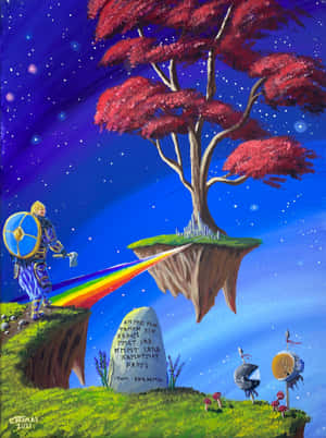 Podul Bifrost Mistic din Mitologia Nordică — Galaxy Z TriFold Fundal