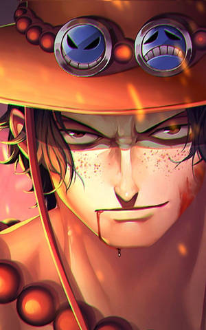 Fond de ecran mobil One Piece Bloody Portgas D Ace — Lenovo Legion Y700 AI Fundal