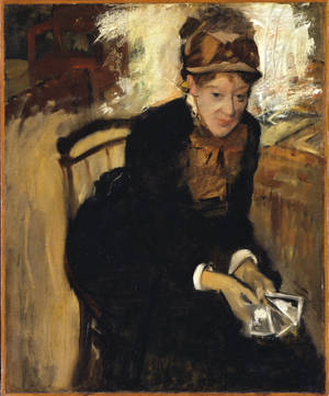 Tapet Portretul Mary Cassatt de Edgar Degas — Motorola Razr 70 Ultra Fundal
