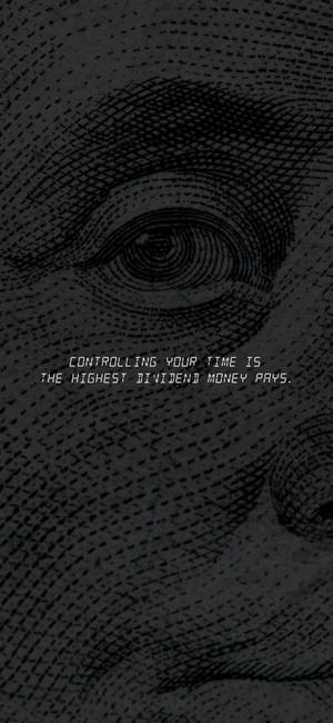 Inspiring Money Quote Phone wallpaper — iPhone 11 Pro Fundal