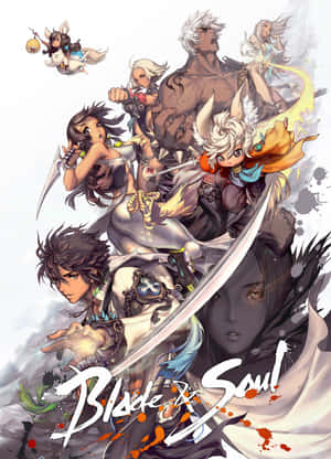 Poster Anime Blade And Soul pentru Joc Video — Îmbrățișare anime Fundal
