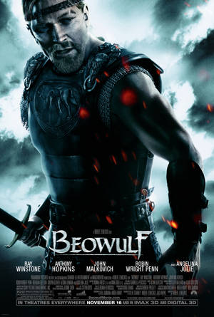 Poster Beowulf Ray Winstone — Huawei MatePad Fundal