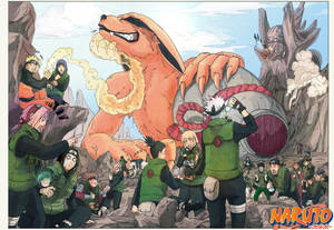 Fond de ecran Poster cu personajele principale din Naruto — Poster naruto Fundal