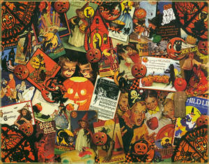 Poster de Halloween Vintage — Atmosferă de Halloween Fundal
