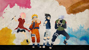Wallpaper poster digital art Echipa 7 Naruto — Poster naruto Fundal
