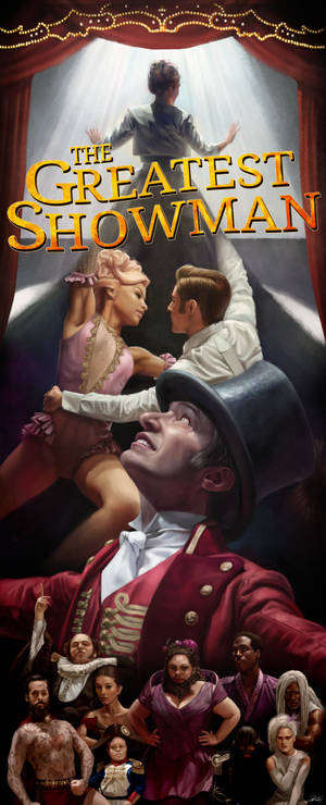 Tapet poster uimitor The Greatest Showman — Galaxy Z Fold 6 Fundal