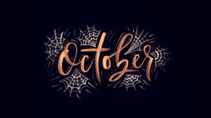 Poster vintage de Halloween pentru octombrie — Atmosferă de Halloween Fundal