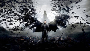 Fundal 4K cu filmul Dracula Untold și vampir.