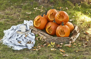 Imagini cu dovleci de Halloween — Halloween înfricoșător Fundal