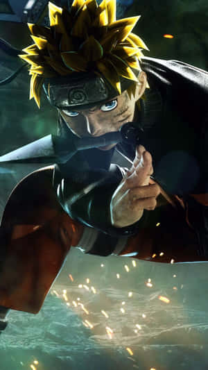 Poză dinamică de acțiune Naruto pentru fundal telefon — Naruto uzumaki Fundal