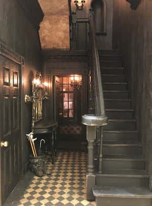 Pregătește-te să intri în Sala de Arte Întunecate de la Hogwarts — Galaxy Z TriFold Fundal