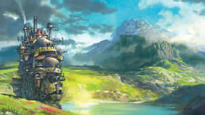 Aesthetic Ghibli — Peisaj anime GIF Fundal