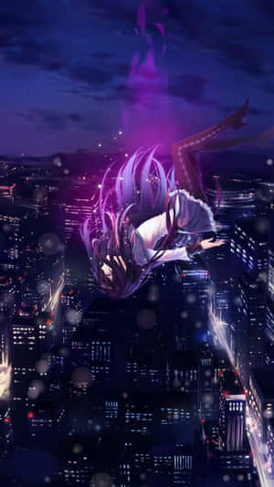 Fundal anime violet