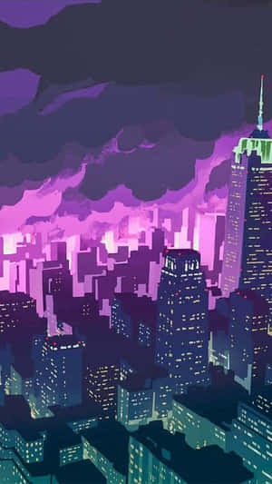 Promare 2019 Film Anime Clădire — Anime Fundal
