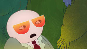 The Midnight Gospel Glasses Man wallpaper — Miezonopție Fundal