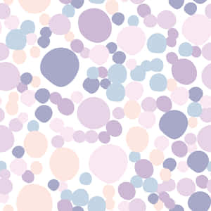 Puncte roz și albe — Mov pastel violet Fundal
