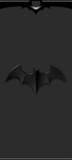 Puncte și Decupaj Simbolul Lui Batman — iPhone 15 Fundal