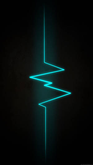 Fond de ecran de blocare vertical neon cu logo ECG.
