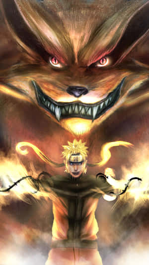 Puterea lui Naruto dezlănțuită în acest fundal epic pentru telefon — Naruto telefon GIF Fundal