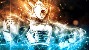 Dragon Ball Super Saiyan Vegeta în super broly, personaj anime. — Dragon ball z GIF Fundal