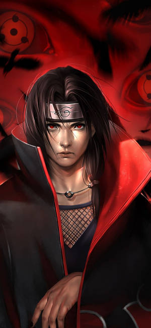 Realistic Itachi Uchiha — iPhone 17 Pro Fundal