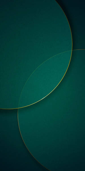 Redmi 9 Fundal cu Linii Circulare Verde Închis — Estetică verde GIF Fundal