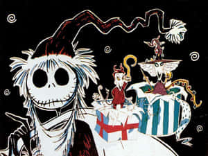 "Regele Dovleacului Vine" — The Nightmare Before Christmas Fundal
