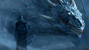 Fond de ecran Game of Thrones Regele Nopții și dragon — 1600x900 Fundal
