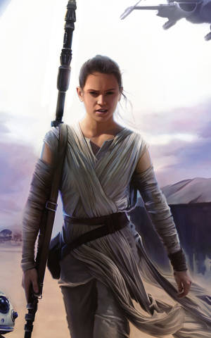 Rey Skywalker Star Wars Tablet — Galaxy Tab S Fundal