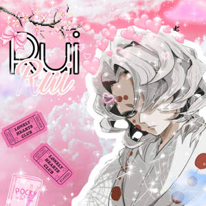 Wallpaper Rui Demon Slayer Roz — Rui Demon Slayer Fundal