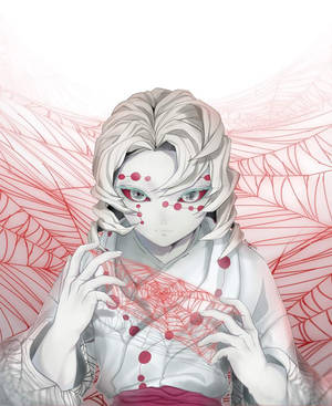 Fundal de ecran Rui Demon Slayer alb pal — Rui Demon Slayer Fundal