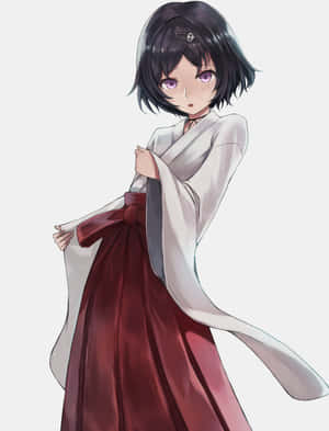 Ruka Urushibara in a serene moment — Kindle Paperwhite Fundal
