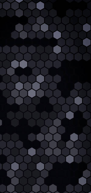 Fond de ecran S10+ Hexagon Negru Abstract — iPhone 14 Fundal