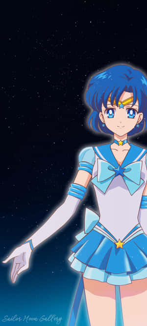 Sailor Mercury — Galaxy A57 Fundal