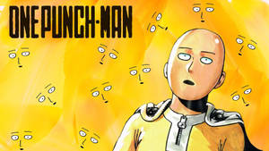 Tapet cu Saitama amuzant din One Punch Man anime — Anime amuzant Fundal