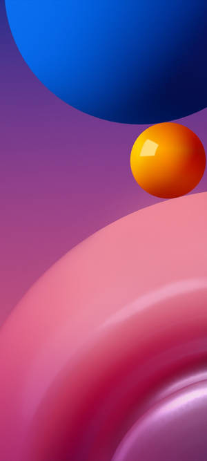 Samsung Galaxy 4K Bile Opalescente Colorate — iPhone 13 Pro Max Fundal