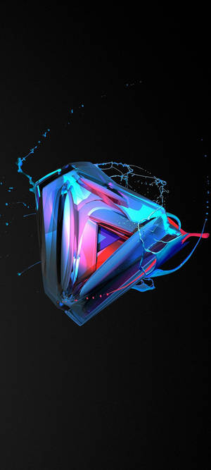 Wallpaper Samsung S21 Ultra triunghi iridescent — iPhone 15 Pro Max Fundal